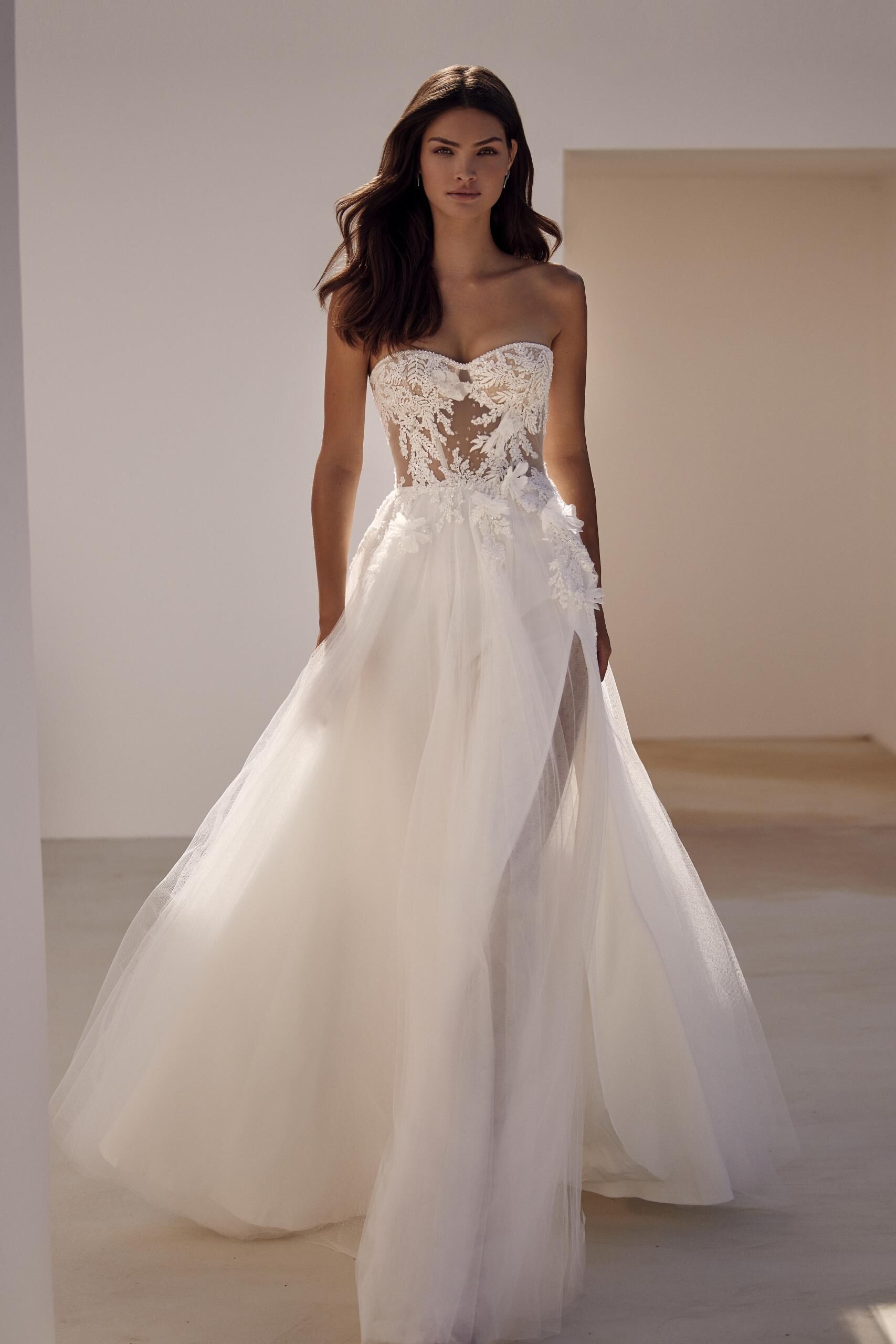Deedee Sweetheart Tulle A-Line Wedding Gown
