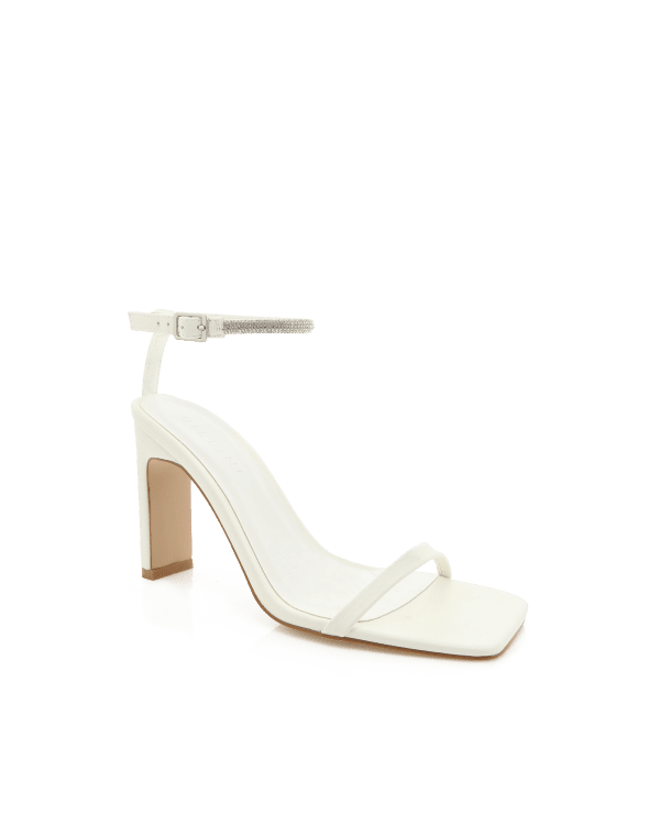 Raven Billini white diamontie bridal heel